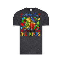 Vintage Black celebrate neurodiversity Vintage Tee - LillyAllenDesigns