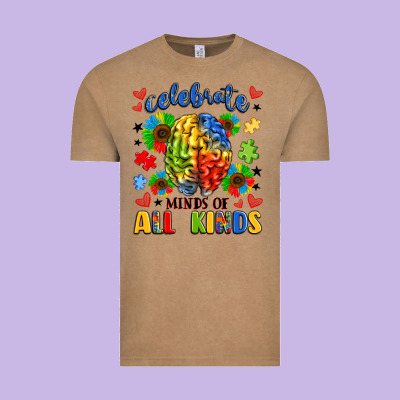 Celebrate Neurodiversity Vintage Tee Designed By Lillyallendesigns
