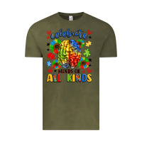 Vintage Olive celebrate neurodiversity Vintage Tee - LillyAllenDesigns