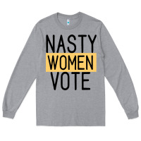Heather Grey Nasty Women Vote Long Sleeve Tee - Bettercallsaul