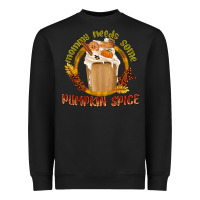 Black Mommy Needs Some Pumpkin Spice Heavyweight Sweatshirt - texasbilliewilder