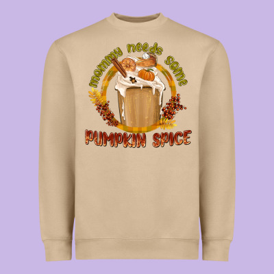 Mommy Needs Some Pumpkin Spice Heavyweight Sweatshirt Designed By Texasbilliewilder