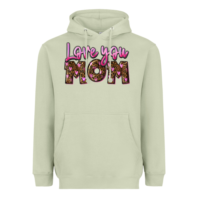 Love You Mom Mother's Day Heavyweight Hoodie by FaDigitalArtStudio | Teevron