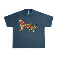 Midnight Navy christmas bengal cat Urban Heavy Tee - LillyAllenDesigns