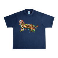 Navy christmas bengal cat Urban Heavy Tee - LillyAllenDesigns
