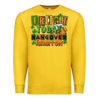 Lemon Irish today hangover tomorrow  St. Patricks Day Premium Sweatshirt - FaDigitalArtStudio