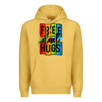 Antique Gold free dad hugs Premium Hoodie - OliviaCreatesArt
