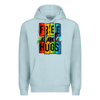 Blue Mist free dad hugs Premium Hoodie - OliviaCreatesArt