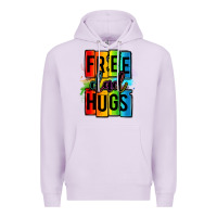 Lilac free dad hugs Premium Hoodie - OliviaCreatesArt