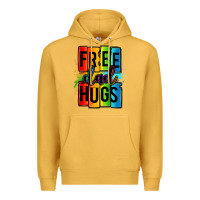 Mustard free dad hugs Premium Hoodie - OliviaCreatesArt