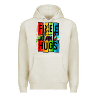Oatmeal Heather free dad hugs Premium Hoodie - OliviaCreatesArt