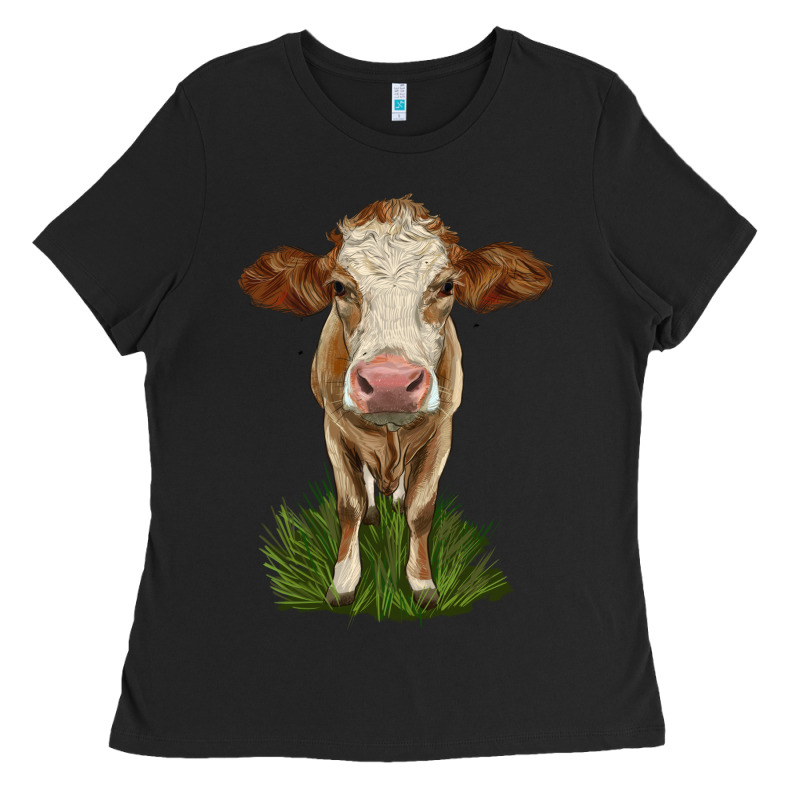 Simmental Heifer Ladies Tee by LillyAllenDesigns | Teevron