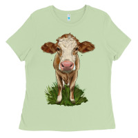 Matcha simmental heifer Ladies Tee - LillyAllenDesigns