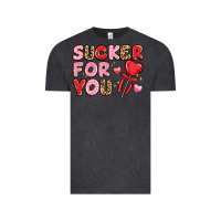 Vintage Black lovethemed typography with heart lollipop Vintage Tee - LillyAllenDesigns