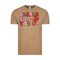 Vintage Coffee lovethemed typography with heart lollipop Vintage Tee - LillyAllenDesigns