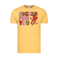 Vintage Mustard lovethemed typography with heart lollipop Vintage Tee - LillyAllenDesigns