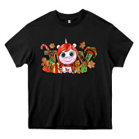 Black Joy unicorn Christmas Heavy Core Tee - NancyCooperArtShop