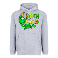 Heather Grey I pinch back with crab st. patricks day Heavyweight Hoodie - FaDigitalArtStudio