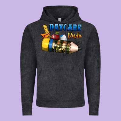 Daycare Dude Vintage Hoodie Designed By Bundleandbundleshop