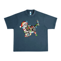Midnight Navy christmas american shorthair cat Urban Heavy Tee - LillyAllenDesigns