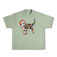 Oil Green christmas american shorthair cat Urban Heavy Tee - LillyAllenDesigns