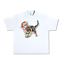 White christmas american shorthair cat Urban Heavy Tee - LillyAllenDesigns