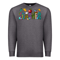 Charcoal Heather Easter Teacher Premium Sweatshirt - BundleAndBundleShop