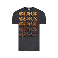 Vintage Black typography variations in animal and glitter textur Vintage Tee - LillyAllenDesigns