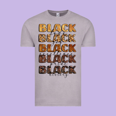Typography Variations In Animal And Glitter Textur Vintage Tee Designed By Lillyallendesigns