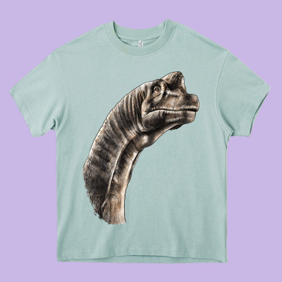 Brachiosaurus Face Heavy Core Tee Designed By Lillyallendesigns