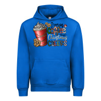 Cobalt I Run On Coffee And Christmas Cheers Urban Hoodie - CowhideDigitalArt