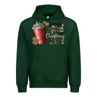 Forest Green I Run On Coffee And Christmas Cheers Urban Hoodie - CowhideDigitalArt