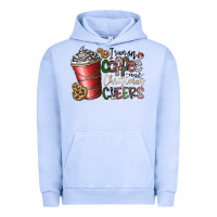 Pigment Grape Ice I Run On Coffee And Christmas Cheers Urban Hoodie - CowhideDigitalArt