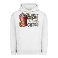 Pigment Lunar Rock I Run On Coffee And Christmas Cheers Urban Hoodie - CowhideDigitalArt