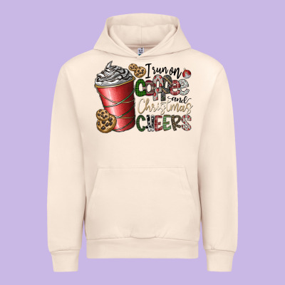 I Run On Coffee And Christmas Cheers Urban Hoodie Designed By Cowhidedigitalart