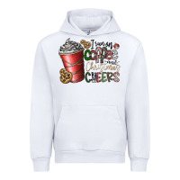 White I Run On Coffee And Christmas Cheers Urban Hoodie - CowhideDigitalArt