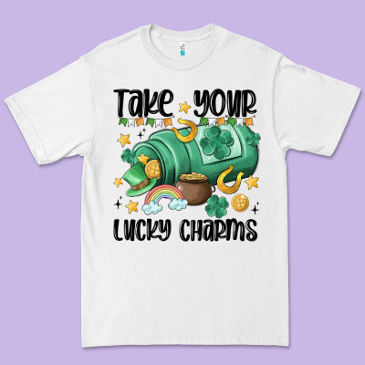 Take Your Lucky Charms Premium Tee Designed By Maliassmallbusiness