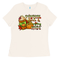 Bone Pumpkin spice everything nice Ladies Tee - NancyCooperArtShop