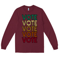 Burgundy VOTE Long Sleeve Tee - Bettercallsaul