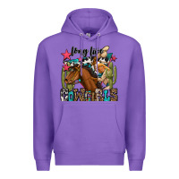Purple long live cowgirls Premium Hoodie - OliviaCreatesArt
