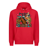 Red long live cowgirls Premium Hoodie - OliviaCreatesArt