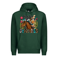 Sports Green long live cowgirls Premium Hoodie - OliviaCreatesArt