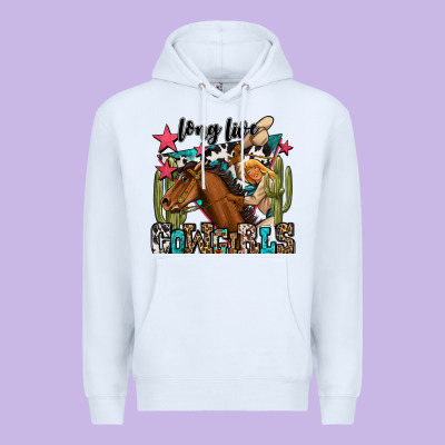 Long Live Cowgirls Premium Hoodie Designed By Oliviacreatesart