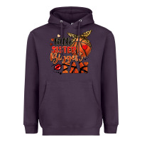 Plum little sister biggest fan basketball Heavyweight Hoodie - FaDigitalArtStudio