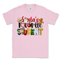 Bubblegum Pink santa's favorite student christmas Classic Tee - LillyAllenDesigns