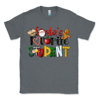 Charcoal Heather santa's favorite student christmas Classic Tee - LillyAllenDesigns