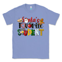 Colony Blue santa's favorite student christmas Classic Tee - LillyAllenDesigns