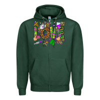 Sports Green Mardi Gras love Nurse Zipper Hoodie - HowdyJamesFarm