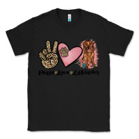 Black peace love labrador Classic Tee - JahusDesignShop