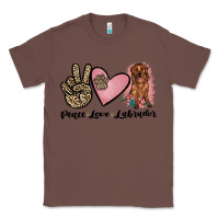 Chestnut peace love labrador Classic Tee - JahusDesignShop